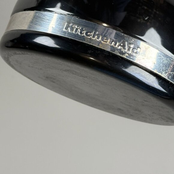 KitchenAid Black Stainless Steel Whistling Tea Kettle With Handle & Spout Cover - Picture 6 of 8